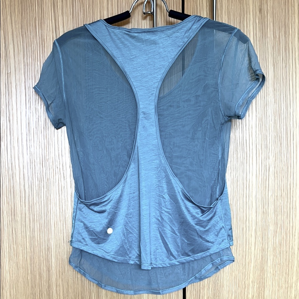 Lululemon teal work out top Sz XS